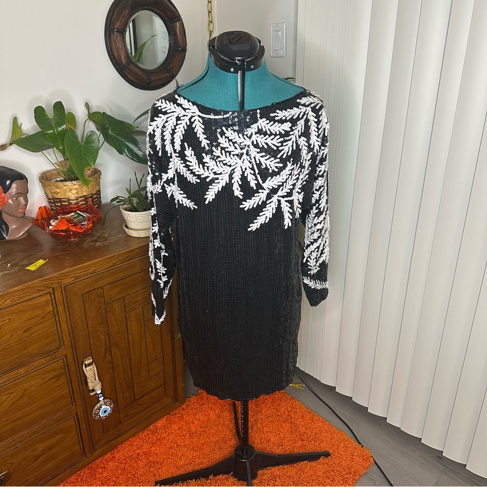 Beaded/sequined 100% Silk Shirt by Jennifers